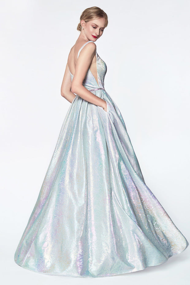 Long Metallic Holographic Dress by ...